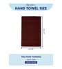 Red 100% Cotton 380 Gsm Hand Towel 2 Pc
