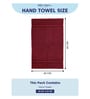 Red 100% Cotton 525 Gsm Hand Towel