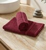 Red 100% Cotton 525 Gsm Hand Towel