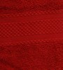 Red Solid 370 GSM Cotton Bath Towel
