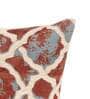Red Geometric 100% Cotton 18 x 18 Inches Cushion Cover