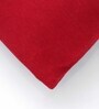 Red 100% Cotton Love 12x20 Inches Cushion Cover
