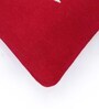 Red Quoted Cotton 20 x 12 Inch Cushion Cover