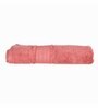Red 100% Cotton Solid 580 GSM (1Pc) Bath Towel