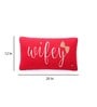 Red 100% Cotton Wifey 12x20 Inches Cushion Cover