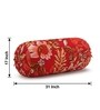 Red 120 GSM Raising 8 Piece Diwan Set
