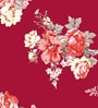Red 180 TC Floral Cotton Queen Double Bedsheet 2 Pillow covers