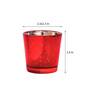 Liana Red Glass Table Tea Light Holders & Votives (Pack Of 10)