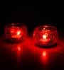 Red Willard Glass Votive & Tea Light Holders (Pack Of 2)