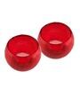 Red Willard Glass Votive & Tea Light Holders (Pack Of 2)