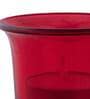 Zac Red Glass Table Tea Light Holders & Votives (Pack Of 10)