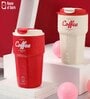 Red 420ml Stainless Steel Double Vacuum Insulated Leak Proof Coffee Tumbler with Lid
