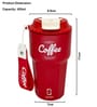Red 420ml Stainless Steel Double Vacuum Insulated Leak Proof Coffee Tumbler with Lid