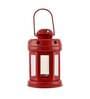 Red Metal (Set Of 2) Hanging Tea Light Holders