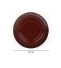 Carla 7 Inch Red Ceramic (Set of 2) Quarter Plate
