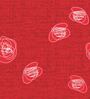 Red Abstract 180 TC Microfiber Single Bedsheet With 1 Pillow Cover