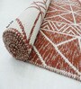 Red Abstract Pet Hand Woven Carpet