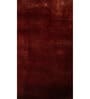 Red Abstract Viscose 5 ft X 8 ft Hand Tufted Rectangle Carpet