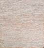 Red Geometric Wool & Viscose 6 ft x 9 ft Hand Knotted Carpet