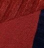 Red Abstract Wool and Cotton 5 ft x 8 ft Hand tufted Carpet