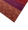 Red Abstract Wool and Viscose 5 ft X 8 ft Hand Tufted Rectangle Carpet