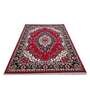 Red Persian Acrylic 8 ft x 10 ft Machine Made Carpet