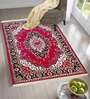 Red Persian Acrylic 8 ft x 10 ft Machine Made Carpet