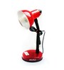 Red Aluminium Shade Study Lamp with Red Base
