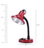 Century Red Adjustable Study Lamp With Aluminium Base