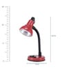 Studio15 Red Adjustable Study Lamp With Aluminium Base