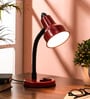 Dhalai Red Adjustable Study Lamp With Aluminium Base