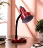 Dhalai Red Adjustable Study Lamp With Aluminium Base
