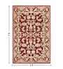 Red and Beige Persian 2x7 Feet Machine Made Runner