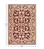 Red and Beige Persian 3x5 Feet Machine Made Carpet