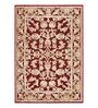 Red and Beige Persian 4x6 Feet Machine Made Carpet