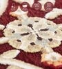 Red and Beige Persian 4x6 Feet Machine Made Carpet