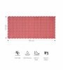 Red and Black Solid PVC 33x16 Inches Antiskid Shower Bath Mat