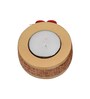 Red and Brown Wooden  Tealight Candle Holder (10 Pcs)