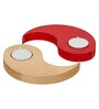 Red and Golden Wooden  Tealight Candle Holder (8 Pcs)
