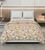 Red and Orange  100% COTTON Solid 150 GSM King Bed Comforter
