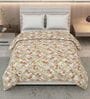 Red and Orange  100% COTTON Solid 150 GSM King Bed Comforter