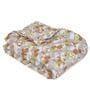 Red and Orange  100% COTTON Solid 150 GSM King Bed Comforter