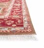 Red And Orange Wool Traditional 8 ft x 10 ft Hand Knotted Carpet