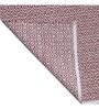 Red and white Derbent Geometric Cotton 4ft x 6ft Hand Woven Carpet