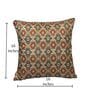Red Art Silk Chanderi Textured Floral 16x16 inches Cushion Covers (Set of 2)