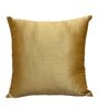Red Art Silk Chanderi Textured Floral 16x16 inches Cushion Covers (Set of 2)
