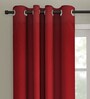 Satin Blackout 5 Feet Eyelet Window Curtain
