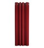 Satin Blackout 5 Feet Eyelet Window Curtain