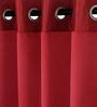 Satin Blackout 5 Feet Eyelet Window Curtain