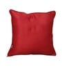 Red Blended Cotton and Silk Woven Ikat 16x16 inches Cushion Covers (Set of 2)